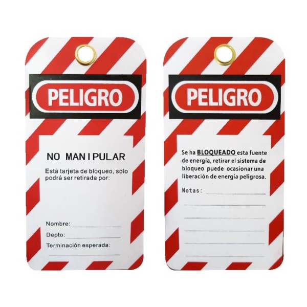 Etiqueta Safelock PVC 'No Manipular' (10 piezas)