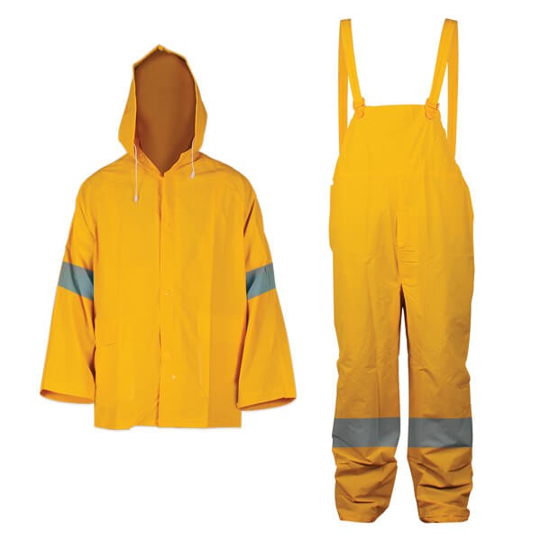 Juego Impermeable Dos Piezas Poliester y PVC con Reflejante