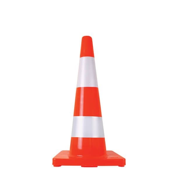 Cono PVC 71 cm Doble Banda Reflejante