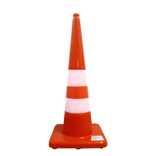 Cono PVC 91 cm Doble Banda Reflejante